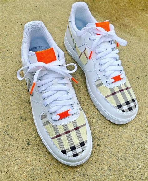 custom burberry air force 1